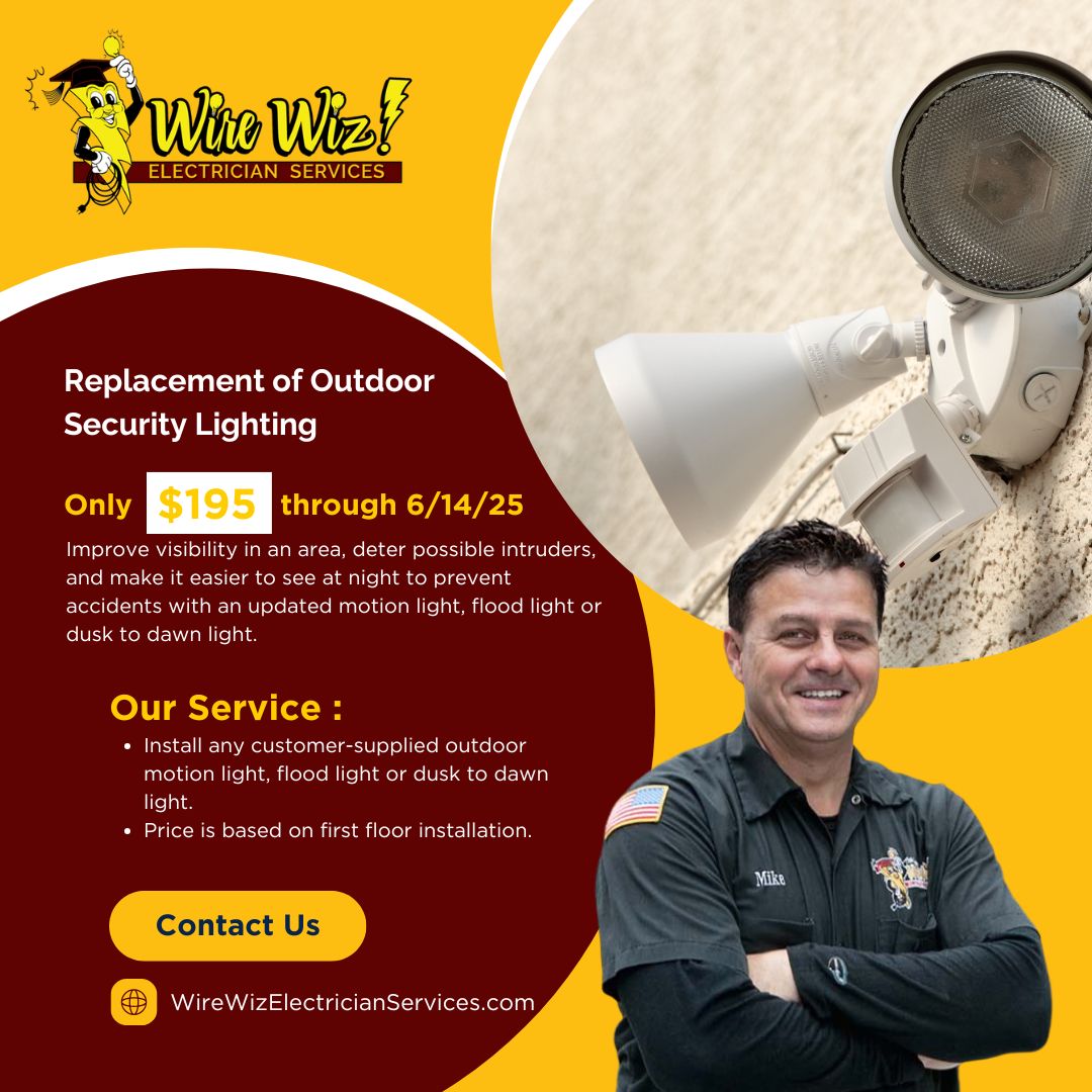 May 2025 Special: Replacement of Outdoor security lighting