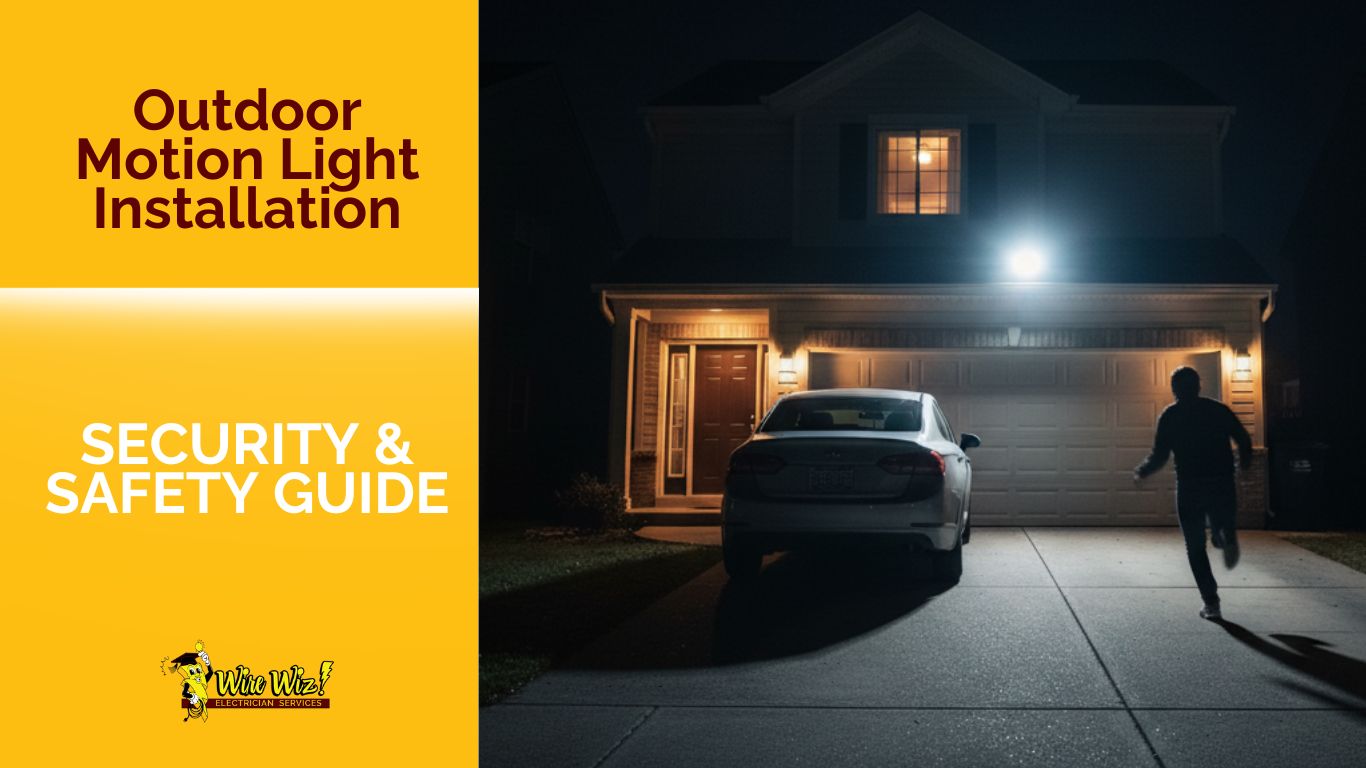 Outdoor Motion Light Installation: Security & Safety Guide from Wire Wiz Electrician Services